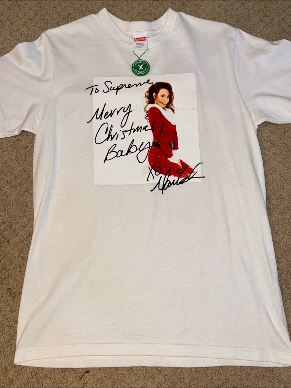Supreme Mariah Carey Tee White Small (S) Brand New